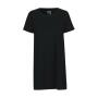 LADIES LONG LENGTH T-SHIRT, BLACK, XS, NEUTRAL