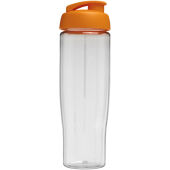 H2O Active® Tempo 700 ml sportfles met flipcapdeksel - Transparent/Oranje