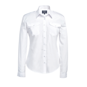 Dames pilotenblouse met lange mouwen