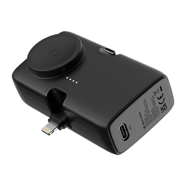 Urban Vitamin San Diego RCS rplastic 20W PD powerbank, zwart Urban Vitamin San Diego RCS rplastic 20W PD powerbank, zwart