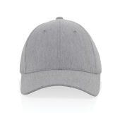 Milo AWARE™ recycled heather 6 paneel cap 200gr, grijs
