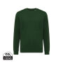 IQONIQ Etosha lichtgewicht gerecycled katoen sweater, forest green (S)