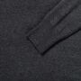 RUS Ladies V-Neck Knitted Pullover, Charcoal Marl, XXL