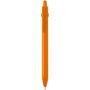 Fidget balpen van gerecycled plastic (zwarte inkt) - Oranje