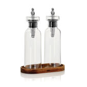 AdHoc Menage AromaPour-set met olie- en azijnschenker, 300 m, transparant
