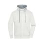 Men's Lifestyle Zip-Hoody off-white/grey-heather M