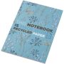 Novella Austen A5 gerecycled notitieboek met zachte cover, 50 vellen - Blauw