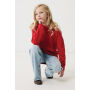 IQONIQ Yengo kids recycled katoen hoodie met steekzakken, rood (910)