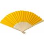 Bamboe handwaaier Elio geel Bamboe handwaaier Elio geel