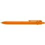 Fidget balpen van gerecycled plastic (zwarte inkt) - Oranje