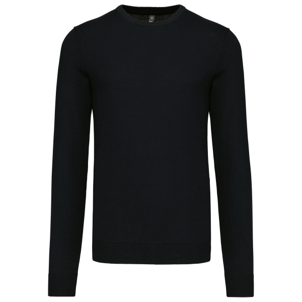 Herenpullover met ronde hals Black 4XL Herenpullover met ronde hals Black 4XL