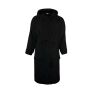 Bathrobe Hooded Black, 2XL/3XL, 420 gr/m²