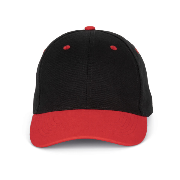 6-Panel-Kappe Black / Red One Size