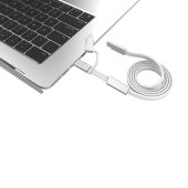 Arc RCS 60W 120 cm 2-in-1 snellaadkabel, grijs