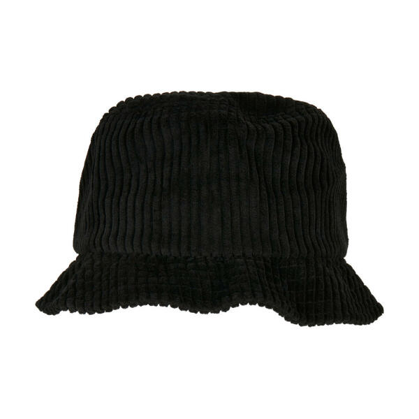 Big Corduroy Bucket Hat - Black - One Size