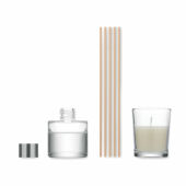 MUSKA SET - Vanille diffuser & kaarsenset - Transparant