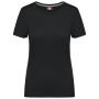 Dames-T-shirt met antibacteriële behandeling Black XS