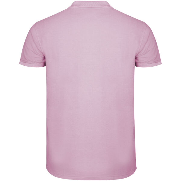 Star short sleeve men's polo - Light pink - L