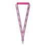 Polyester keycord met reflecterende overlay Polyester keycord met reflecterende overlay
