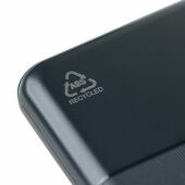 Gerecycled ABS powerbank Tavi zwart