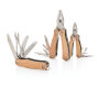 Mini houten multitool, bruin Mini houten multitool, bruin
