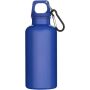 Oregon 400 ml solid colour RCS recycled plastic water bottle with carabiner - Dark blue Oregon 400 ml solid colour RCS recycled plastic water bottle with carabiner - Dark blue