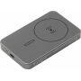 BrandCharger Powerwave 5.000 draadloze powerbank gun metal