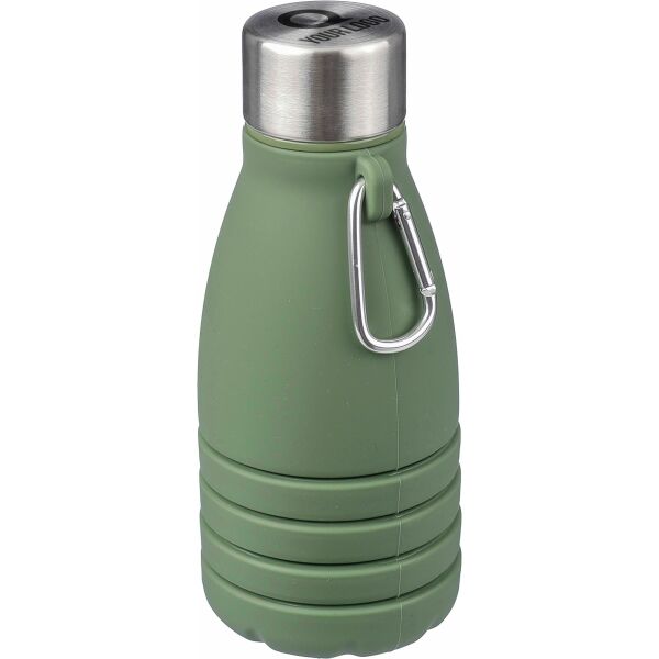 Siliconen opvouwbare drinkfles Erin 550 ml zwart Siliconen opvouwbare drinkfles Erin 550 ml zwart