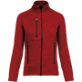 Heather damesvest met rits Red Melange 3XL
