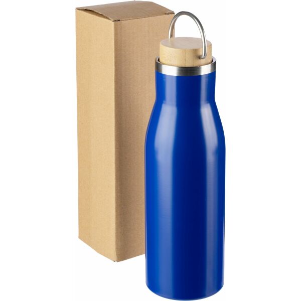 Gerecycled roestvrijstalen fles Aline zwart Gerecycled roestvrijstalen fles Aline zwart