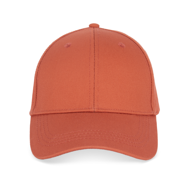 Ecologische uniseks pet met 6 panelen Burnt Brick One Size Ecologische uniseks pet met 6 panelen Burnt Brick One Size