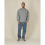 Radder 2.0 - Het unisex oversized crewneck sweatshirt - Misty Grey (M)