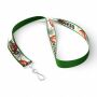 Polyester keycord met gesublimeerde satijnen overlay