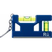 Gerecycled ABS sleutelhanger met waterpas Indira zwart Gerecycled ABS sleutelhanger met waterpas Indira zwart