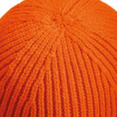Engineered Knit Ribbed Beanie - White - One Size