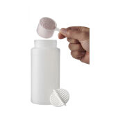 Baseline® Plus 500 ml sportfles met shaker bal - Zwart/Mat helder