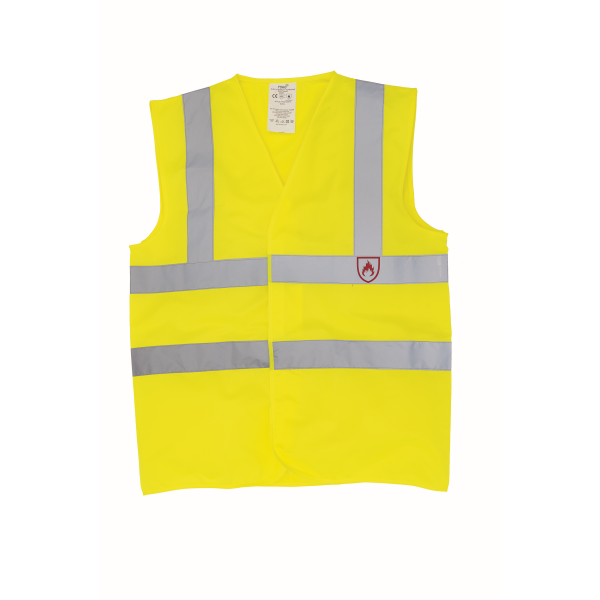 Hi-Vis en vlamvertragend hesje Hi Vis Yellow XXL Hi-Vis en vlamvertragend hesje Hi Vis Yellow XXL