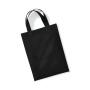 COTTON PARTY BAG FOR LIFE, BLACK, One size, WESTFORD MILL
