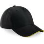 Athleisure 6 Panel Cap black/yellow one size