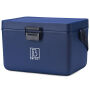 Brisby Koelbox - Frigobox - Coolbox - Auto - Lichtgewicht - Broodtrommel - 12L - 2 Gratis koelelementen van 450ml per stuk -  Incl. Dividers Snijplanken - Bieropener - Flesopener - Max. 40 uur isolatie - Blauw