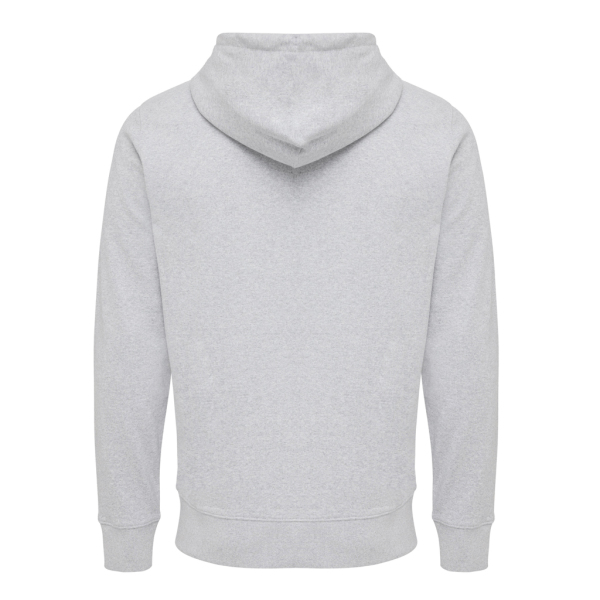 Iqoniq Abisko gerecycled katoen hoodie met rits, heather grey (L)
