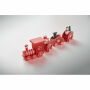 JUNA - Houten decoratie kersttrein - Rood