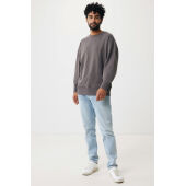 Iqoniq Kruger gerecycled katoen relaxed sweater, antraciet (XS)