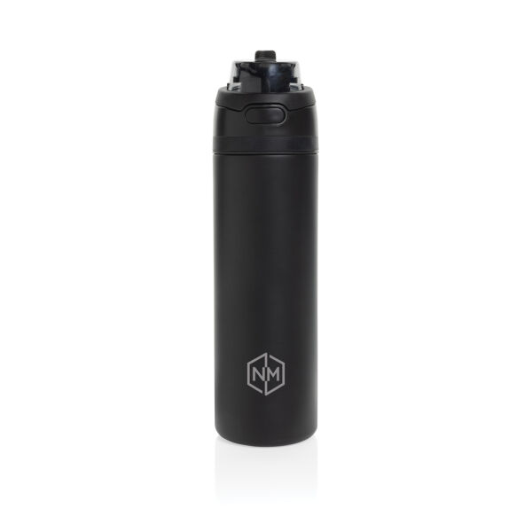 Omni Sip RCS Recycled RVS waterfles 720ML, zwart Omni Sip RCS Recycled RVS waterfles 720ML, zwart