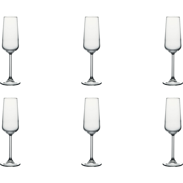 Pasabahce Champagneflute Allegra 19.5 cl - Transparant (6 stuks)