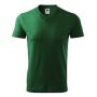 T-shirt unisex V-neck bottle green 3XL
