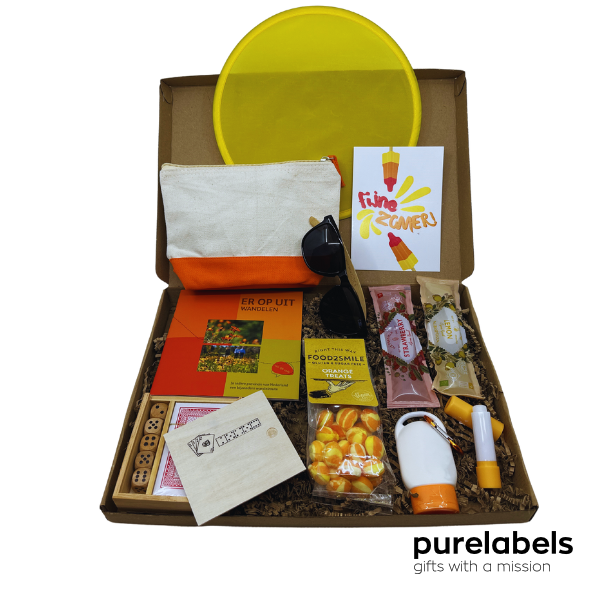 Cadeaupakket zomergeschenk personeel | Er op uit XL | | Brievenbus zomerpakket