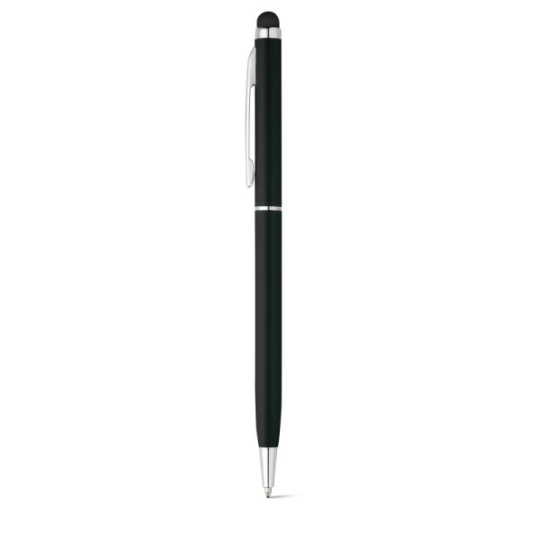 ZOE. Aluminium balpen met draaimechanisme en touch tip
