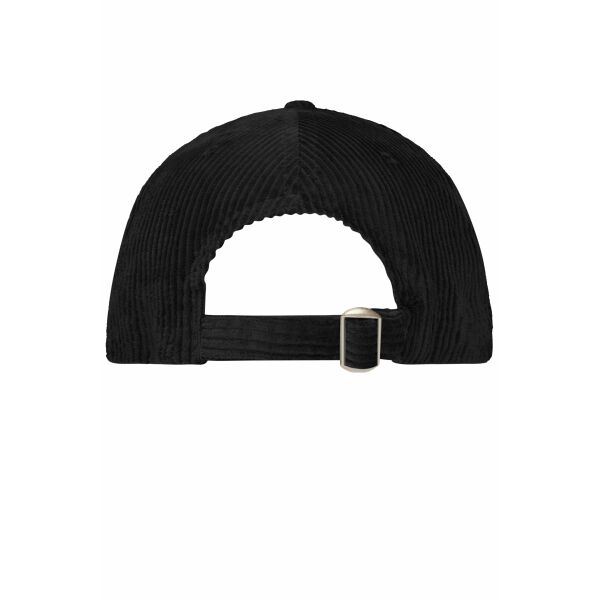 6 Panel Corduroy Cap Organic Cotton black one size 6 Panel Corduroy Cap Organic Cotton black one size