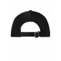6 Panel Corduroy Cap Organic Cotton black one size